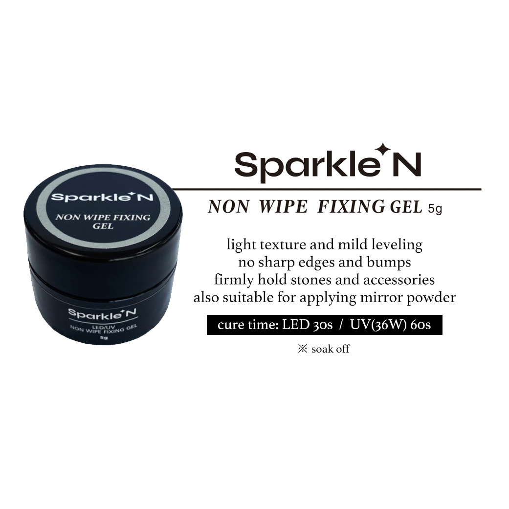 Sparkle N Clear Gel 🫙 Non Wipe Fixing Gel