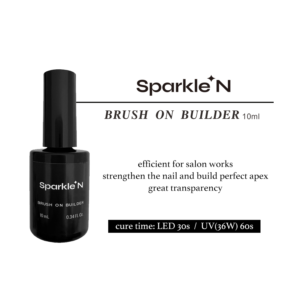 Sparkle N Clear Gel 🫙 Brush on Builder