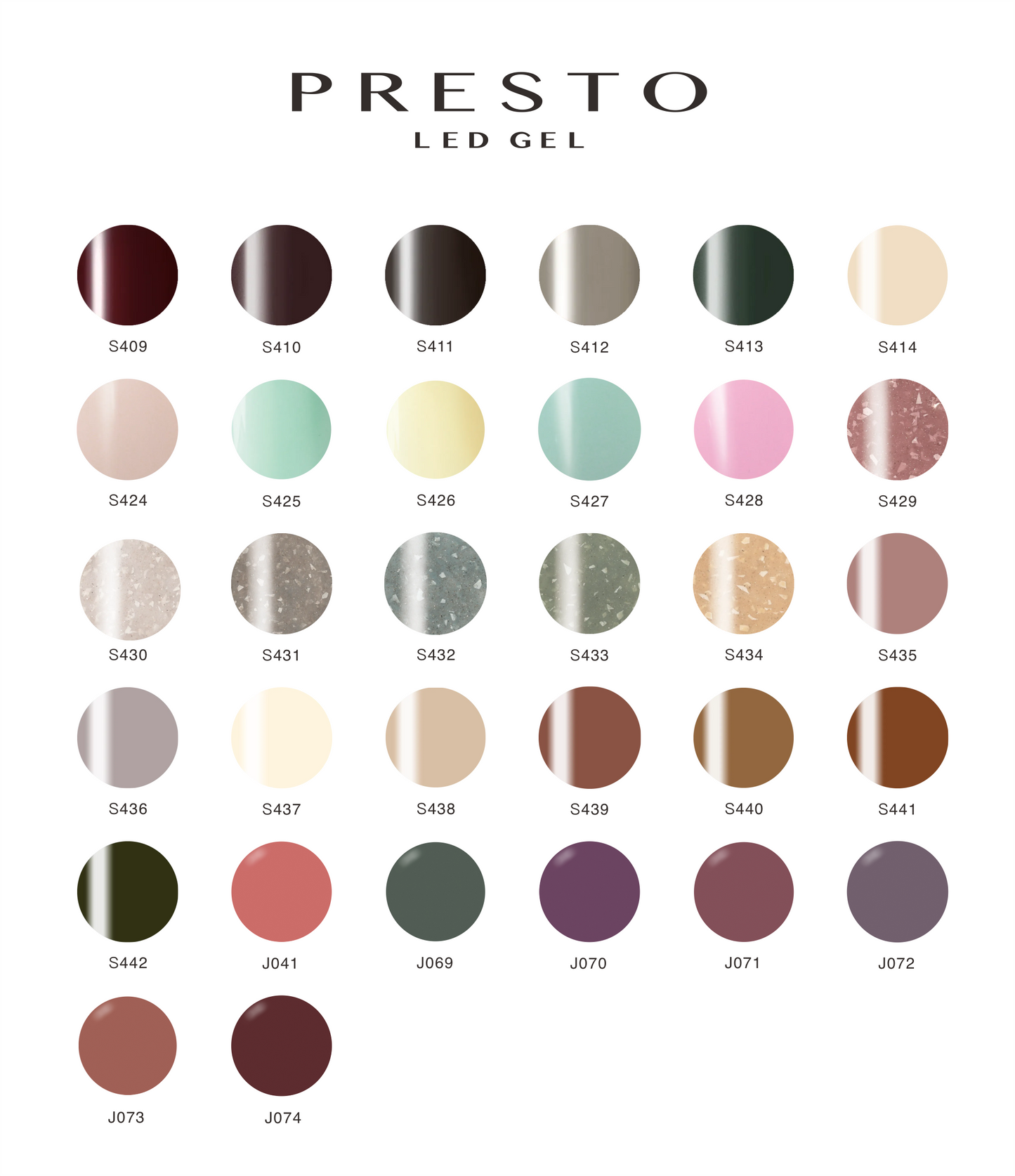 Presto Color Gel Polish S401-J074