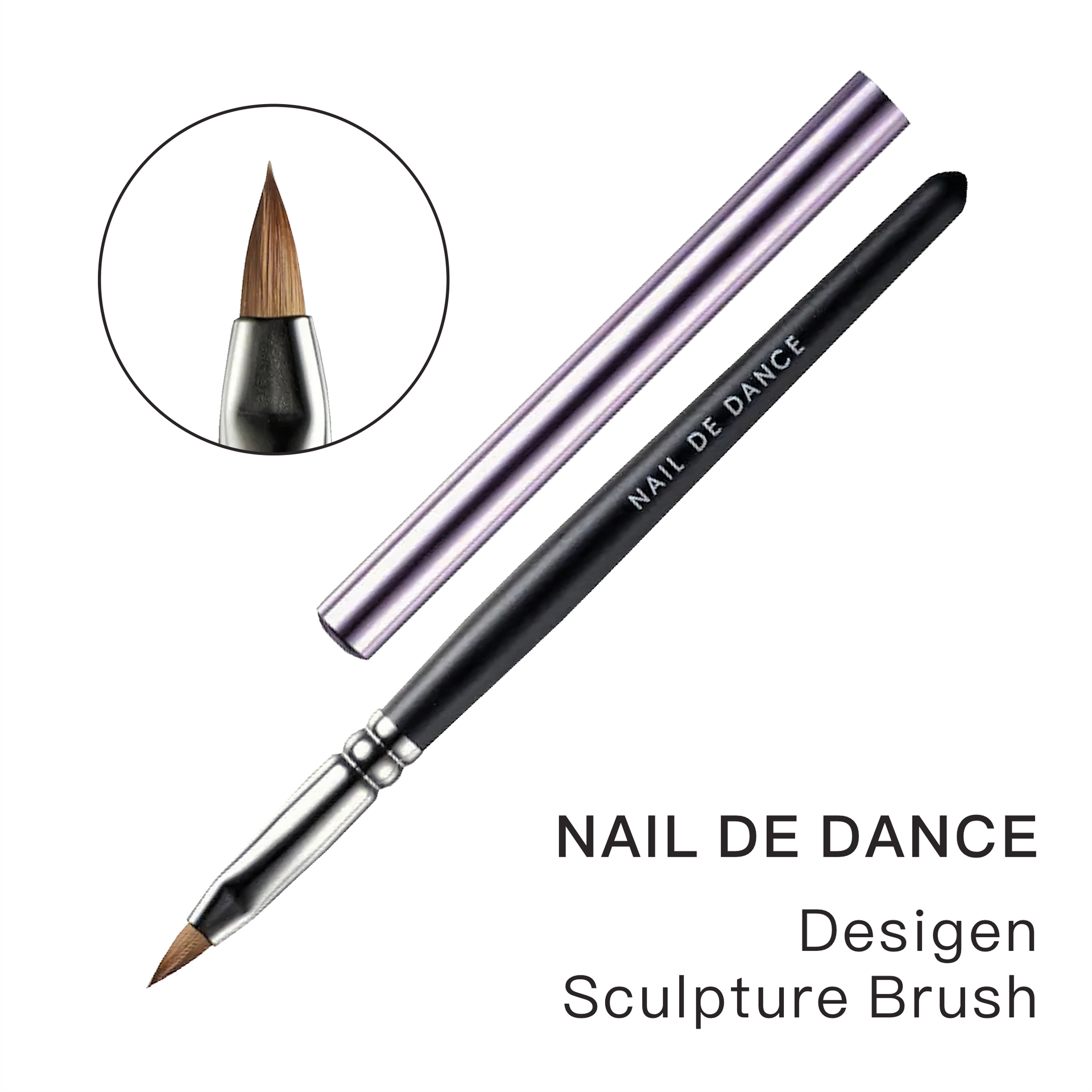 Nail de Dance Sculpture Brush ピンク Nail de Dance Sculpture Brush